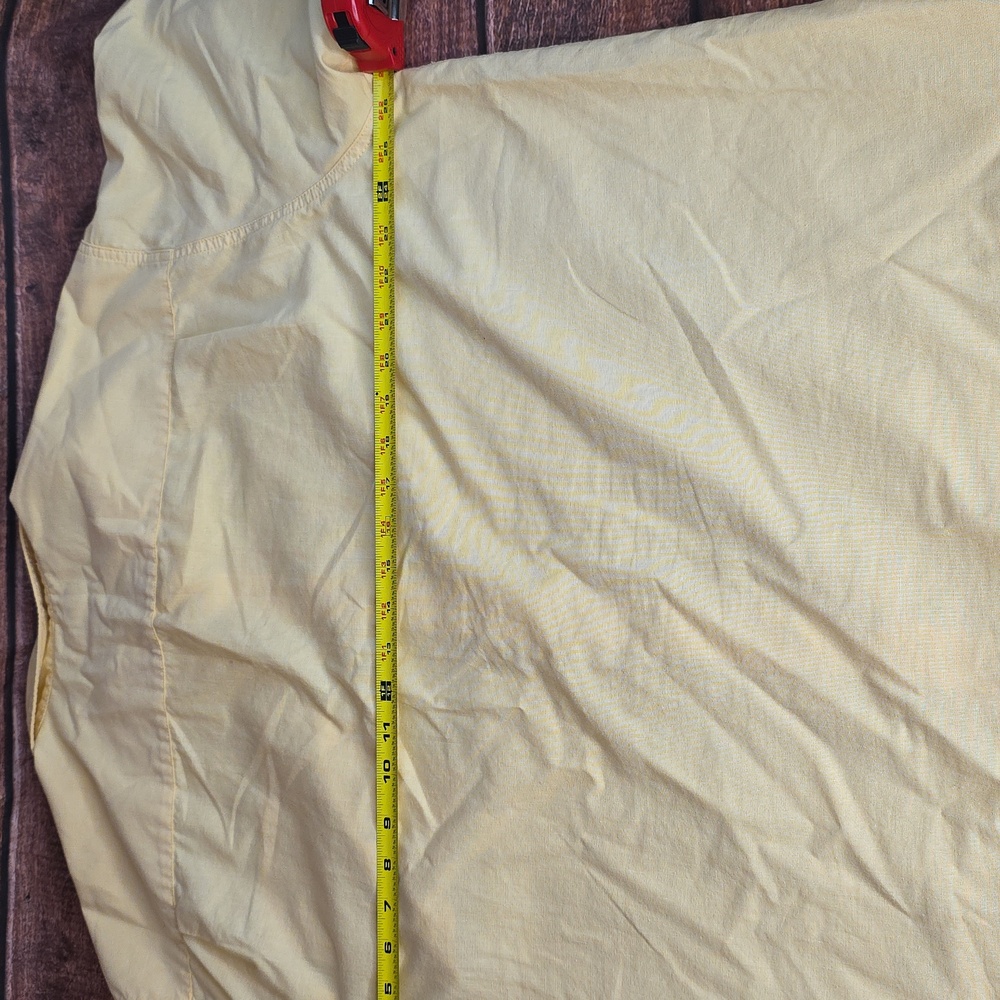 Columbia Sportwear Light Yellow Button Down Short Sleeve Shirt Size XXL S-1894 - Picture 4 of 7